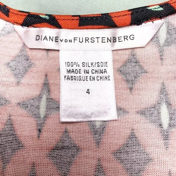 DIANE VON FURSTENBERG Keesa Silk Jersey Cowl Neck Sleeveless Fau Wrap Dress - Picture 8 of 10